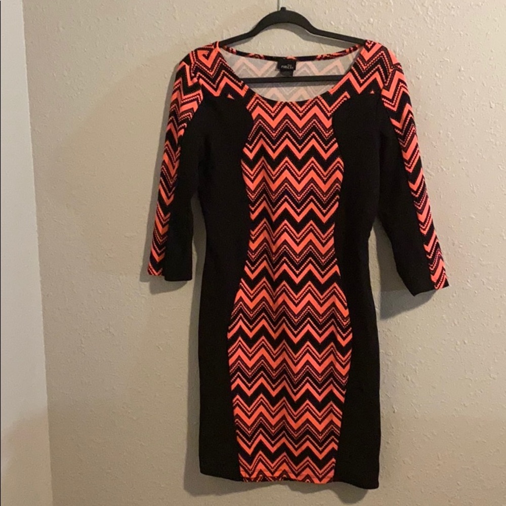 Pink/Black Dress